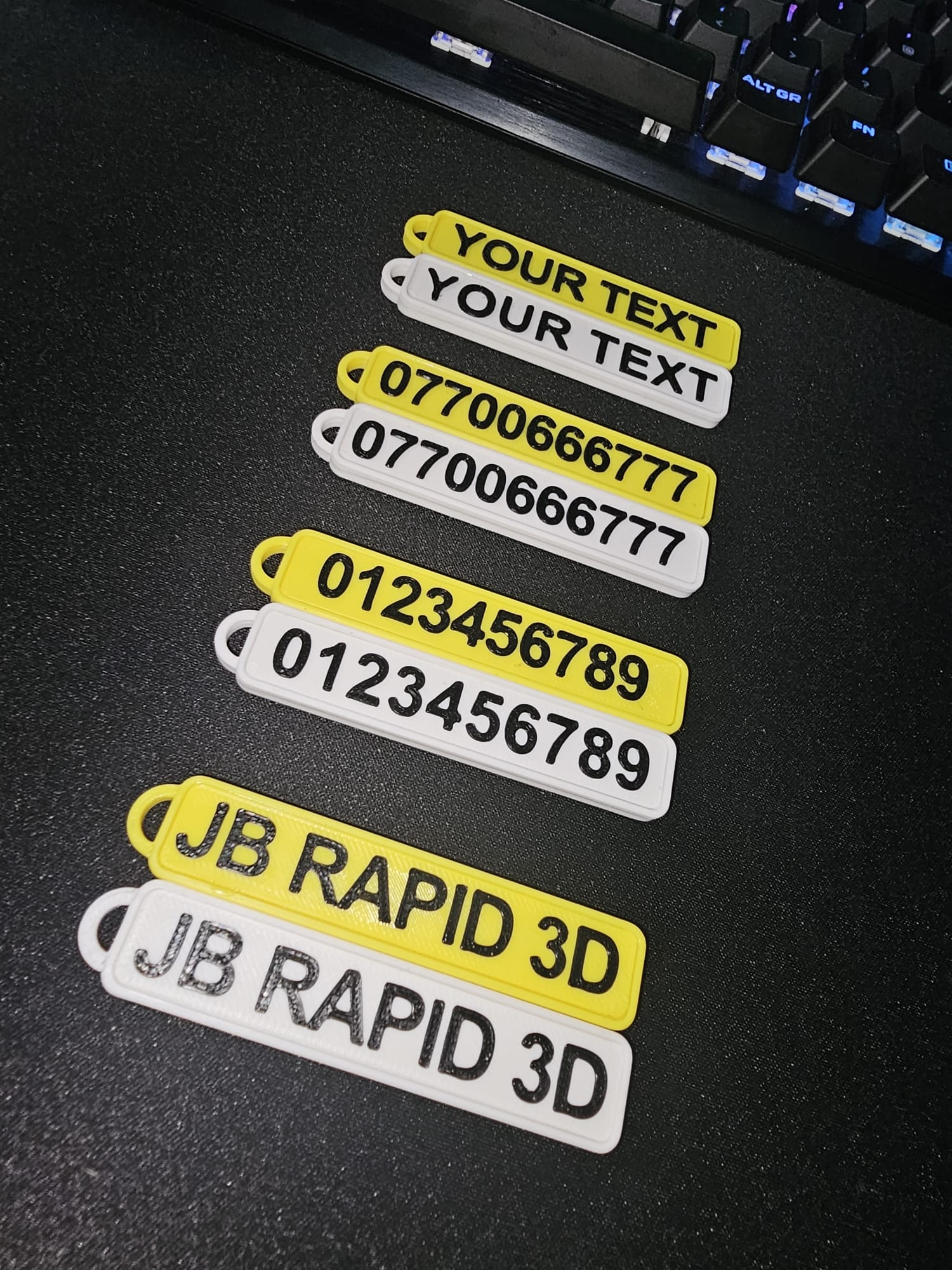 Personalized License Plate Keychain - Image 7