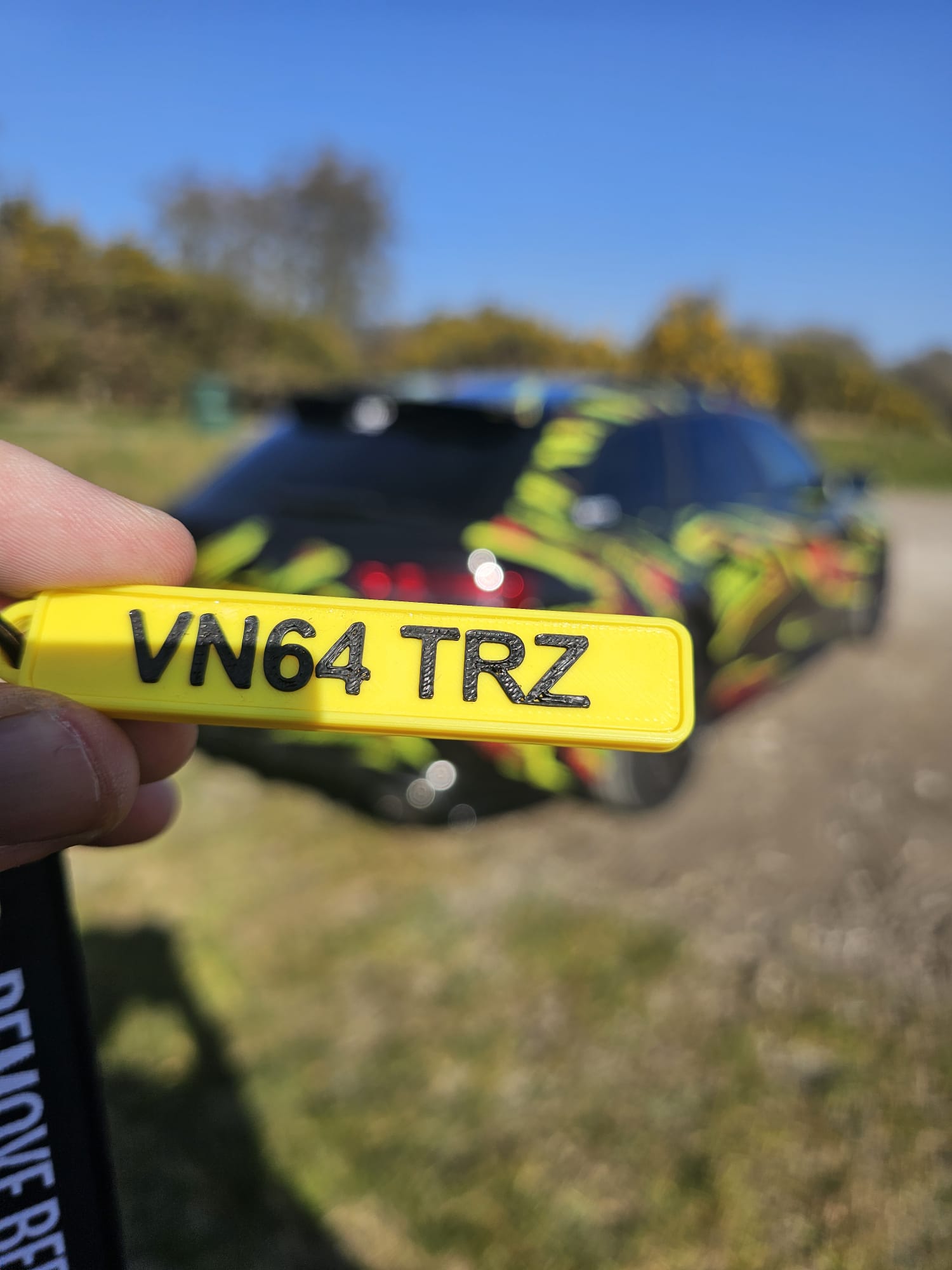 Personalized License Plate Keychain - Image 3