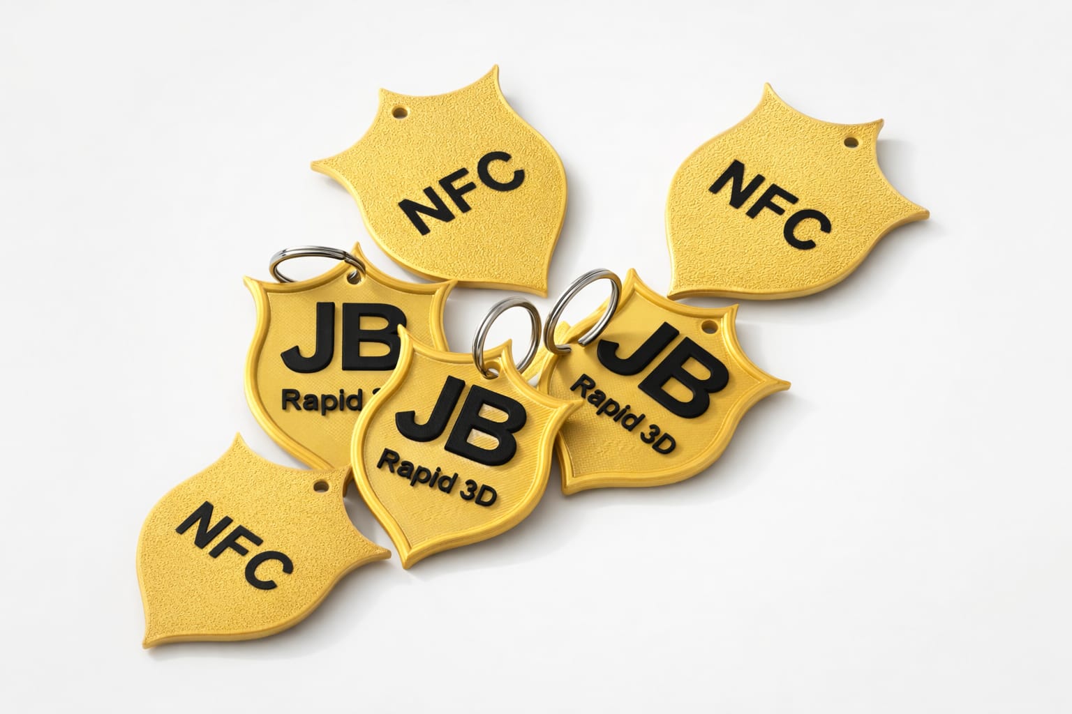 Custom 3D printed NFC keychains for business marketing UK
